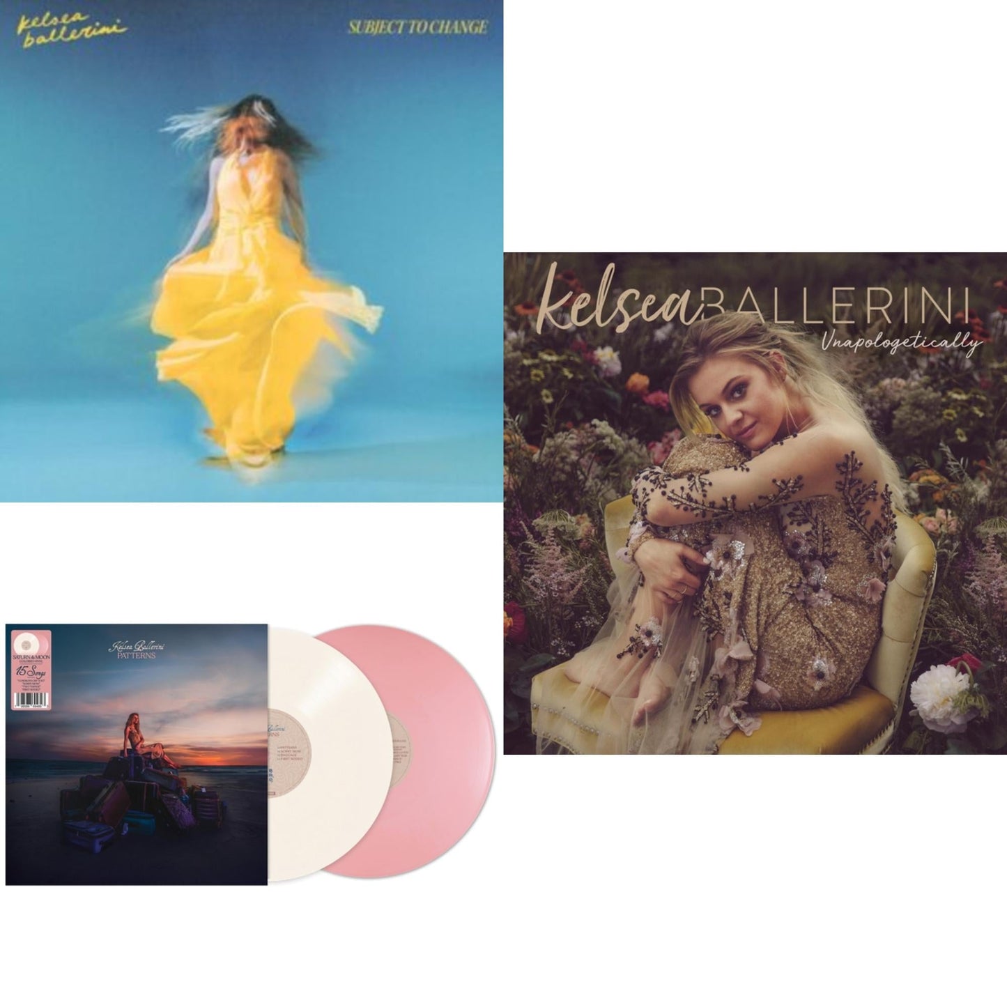 Subject To Change (Yellow Vinyl/2LP) & Patterns (Saturn & Moon Vinyl/2LP)  & Unapologetically
