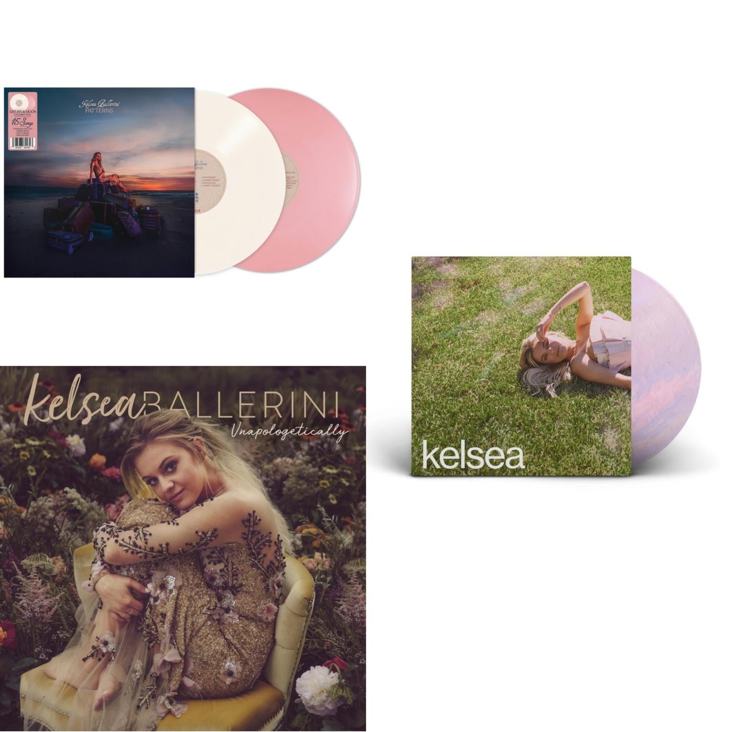 This is a 3 LP Vinyl SKU bundle.
1.This LP Vinyl is brand new.Format: LP VinylThis item's title is: Patterns (Saturn & Moon Vinyl/2LP) Artist: Kelsea BalleriniLabel: Black River RecordsBarcode: 198588694893Release Date: 10/25/2024
2.This LP Vinyl is brand new.