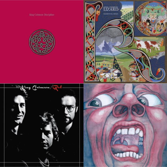 Discipline (200G/2022 Steven Wilson Remix) & Lizard (2025 David Singleton Elemental Mixes) & Red (200G) & In The Court Of The Crimson King (200G)