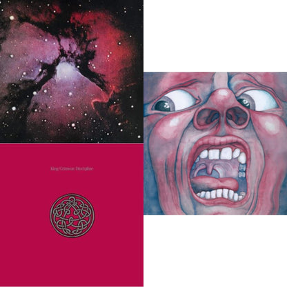 King Crimson - Islands (200G/Remix/Ltd) & Discipline (200G/2022 Steven Wilson Remix) & In The Court Of The Crimson King (200G) - LP Vinyl Bundle