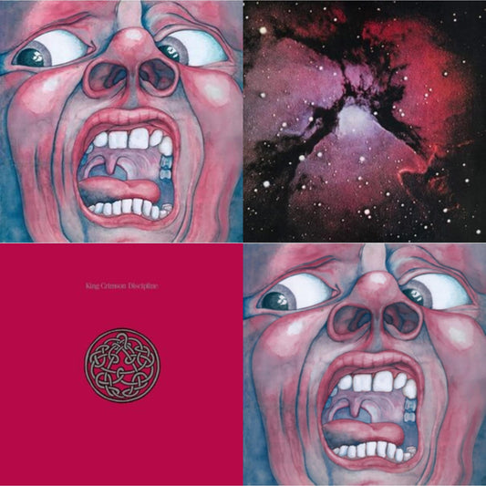 King Crimson - In The Court Of Crimson (200G/Remix/Ltd) & Islands (200G/Remix/Ltd) & Discipline (200G/2022 Steven Wilson Remix) & In The Court Of The Crimson King (200G) - LP Vinyl Bundle