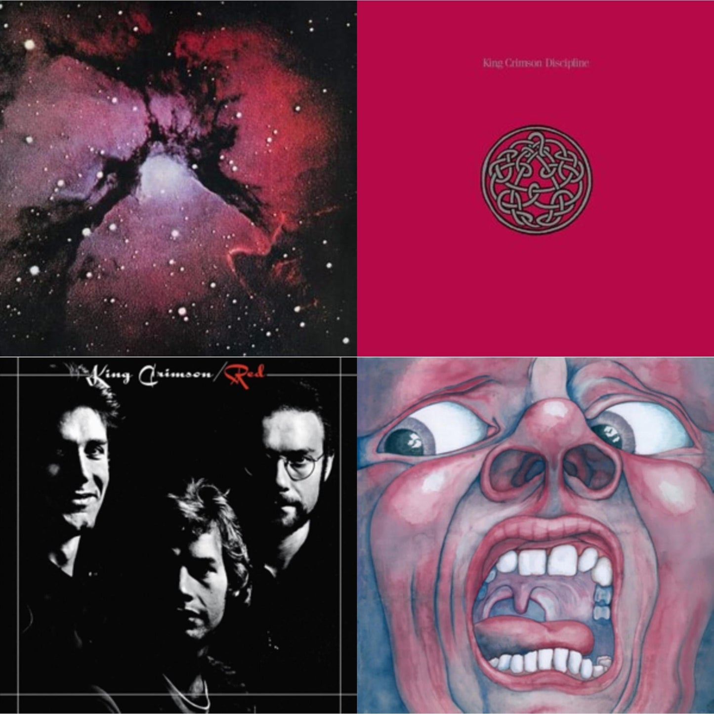 Islands (200G/Remix/Ltd) & Discipline (200G/2022 Steven Wilson Remix) & Red (200G) & In The Court Of The Crimson King (200G)