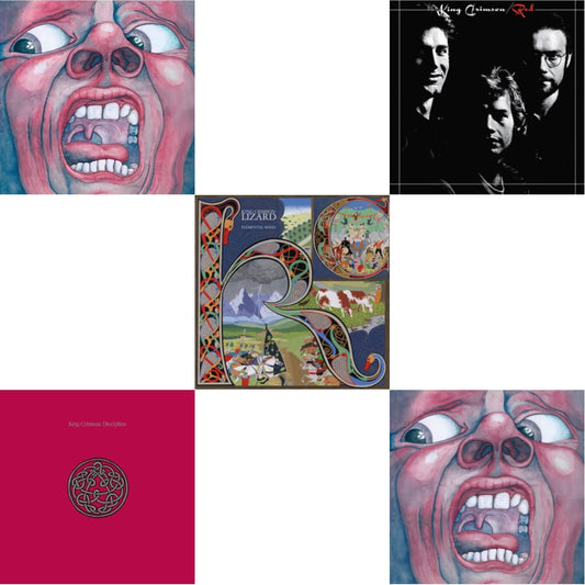 In The Court Of Crimson (200G/Remix/Ltd) & Discipline (200G/2022 Steven Wilson Remix) & Lizard (2025 David Singleton Elemental Mixes) & Red (200G) & In The Court Of The Crimson King (200G)