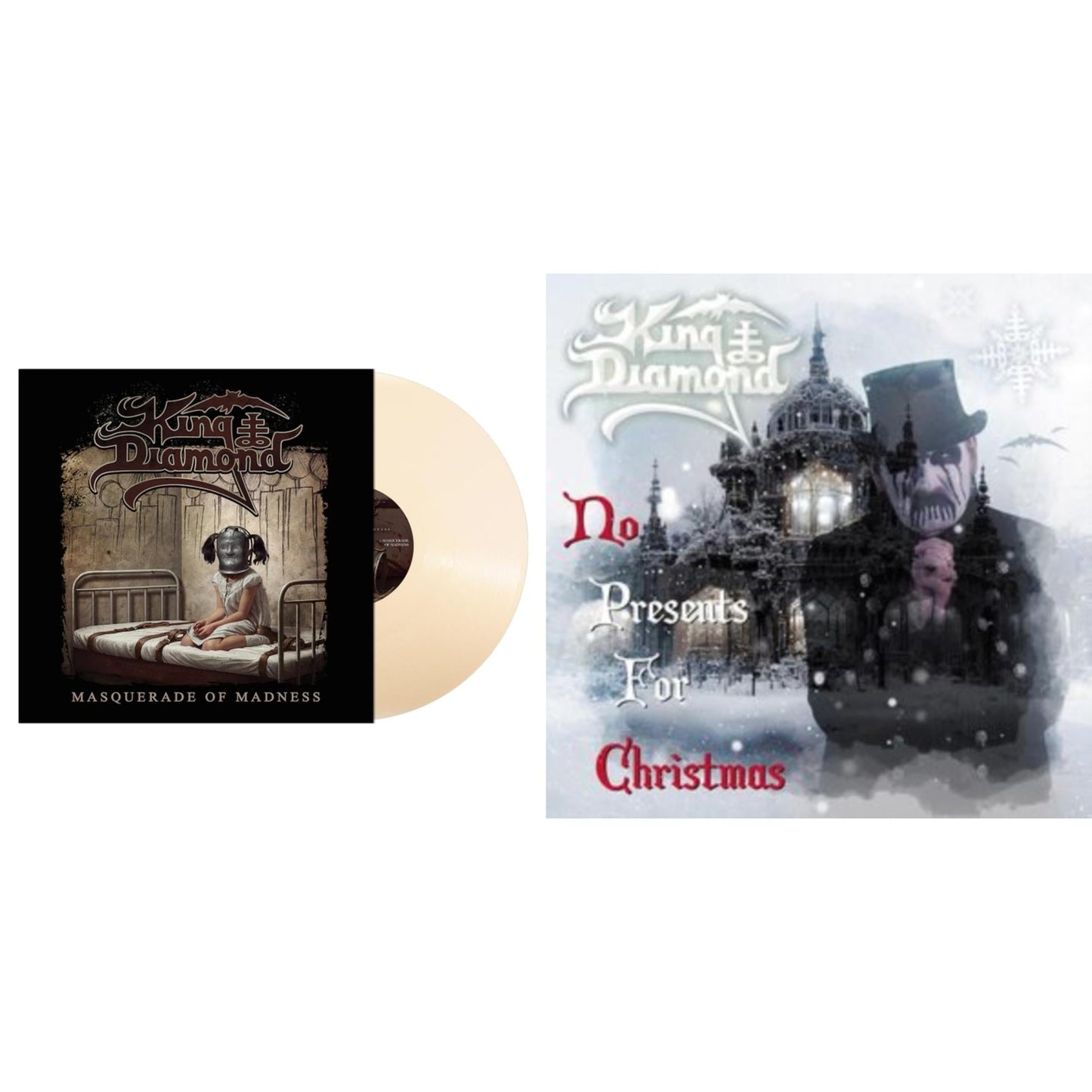 Masquerade Of Madness (Bone LP Vinyl) & No Presents For Christmas (Black & White LP Vinyl)