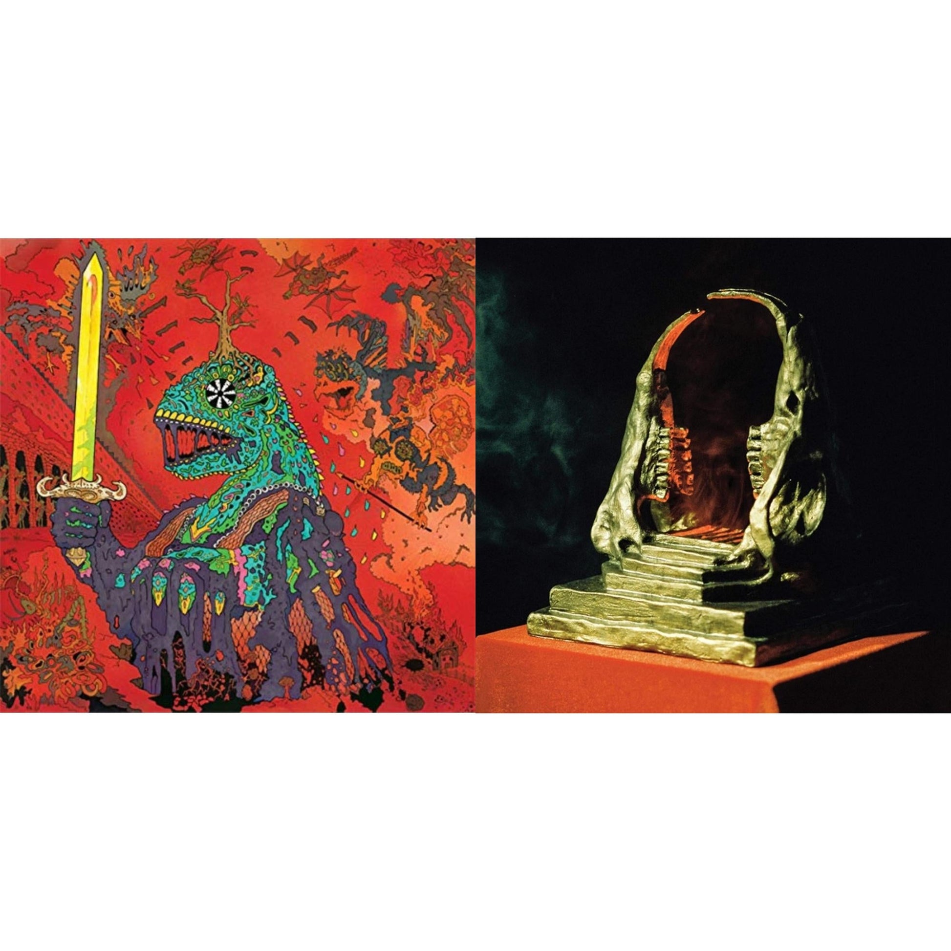 This is a 2 LP Vinyl SKU bundle.
1.This LP Vinyl is brand new.Format: LP VinylMusic Style: Psychedelic RockThis item's title is: 12 Bar Bruise (Sea Foam Green LP Vinyl)Artist: King Gizzard & The Lizard WizardLabel: ATO RECORDSBarcode: 880882339517Release Date: 11/2/2018
2.