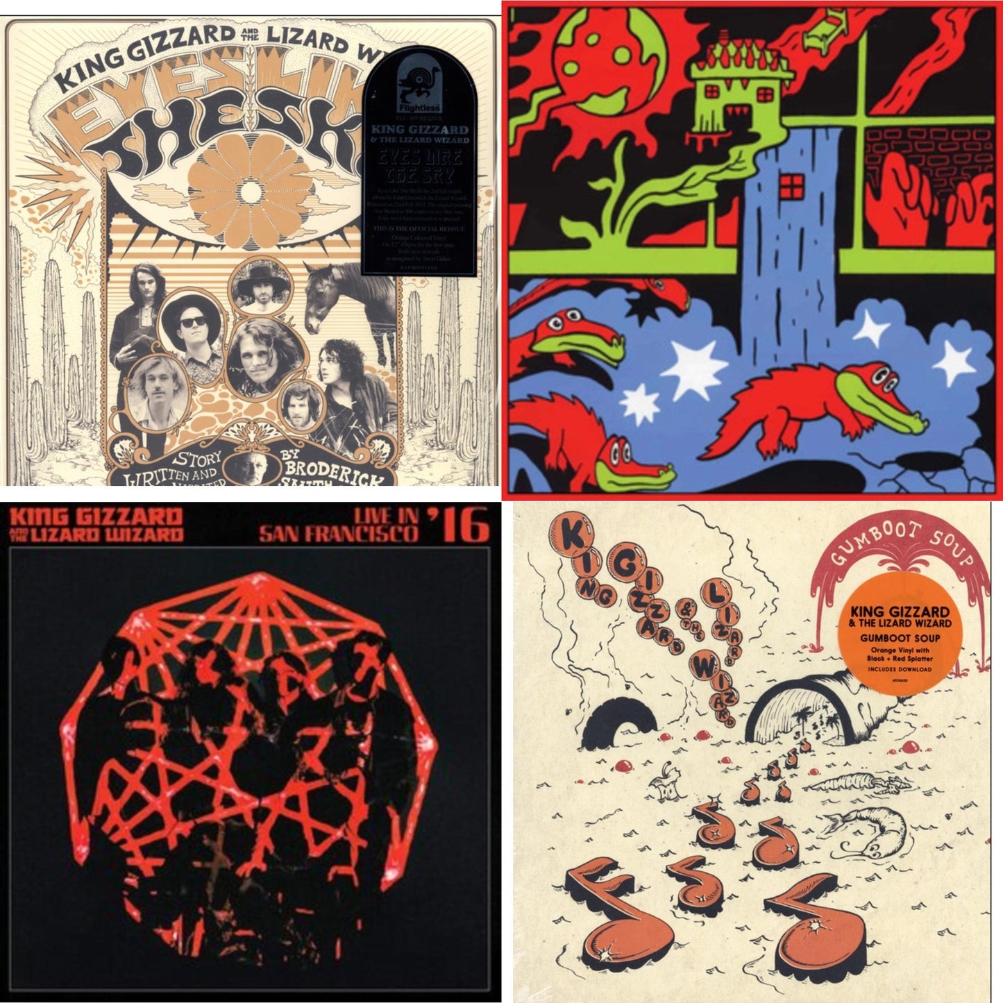 This is a 4 LP Vinyl SKU bundle.
1.This LP Vinyl is brand new.Format: LP VinylThis item's title is: Live In Paris '19 (Fuzz Club Official Bootleg)Artist: King Gizzard & The Lizard WizardLabel: FUZZ CLUBBarcode: 5060467887120Release Date: 5/28/2021
2.This LP Vinyl is brand new.