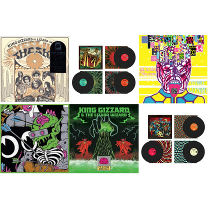 This is a 6 LP Vinyl SKU bundle.
1.This LP Vinyl is brand new.Format: LP VinylThis item's title is: Eyes Likes The Sky (Peach LP Vinyl)Artist: King Gizzard & The Lizard WizardLabel: ATO RECORDSBarcode: 880882339418Release Date: 11/2/2018
2.This LP Vinyl is brand new.