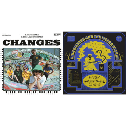 Changes (Recycled Black Wax LP Vinyl) & Flying Microtonal Banana (Randomly Colored Recycled LP Vinyl)