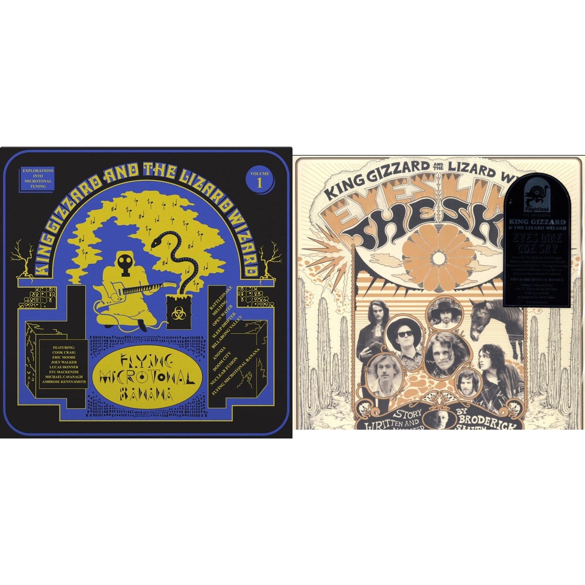 This is a 2 LP Vinyl SKU bundle.
1.This LP Vinyl is brand new.Format: LP VinylThis item's title is: Eyes Likes The Sky (Peach LP Vinyl)Artist: King Gizzard & The Lizard WizardLabel: ATO RECORDSBarcode: 880882339418Release Date: 11/2/2018
2.This LP Vinyl is brand new.