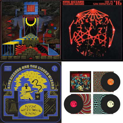 Live In Brussels '19 (Fuzz Club Official Bootleg) & Polygondwanaland & Live In San Francisco '16 (Deluxe/2LP/Fog/Sunburst Vinyl) & Flying Microtonal Banana (Randomly Colored Recycled LP Vinyl)
