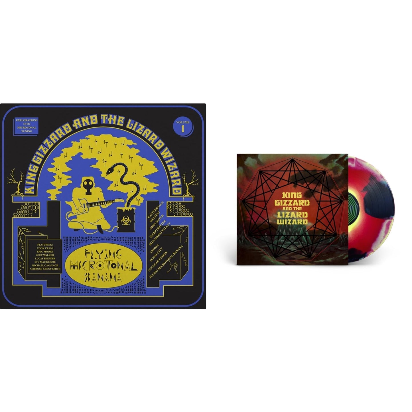 Nonagon Infinity (Yellow/Red/Black LP Vinyl) & Flying Microtonal Banana (Randomly Colored Recycled LP Vinyl)