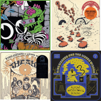 This is a 4 LP Vinyl SKU bundle.
1.This LP Vinyl is brand new.Format: LP VinylMusic Style: Stoner RockThis item's title is: Live In Brussels '19 (140G/3LP)Artist: King Gizzard & The Lizard WizardLabel: DRASTIC PLASTICBarcode: 856684006032Release Date: 9/3/2021
2.