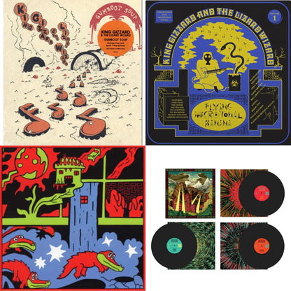 Live In Paris '19 (Fuzz Club Official Bootleg) & Live In Adelaide '19 (Fuzz Club Official Bootleg) & Gumboot Soup & Flying Microtonal Banana (Randomly Colored Recycled LP Vinyl)