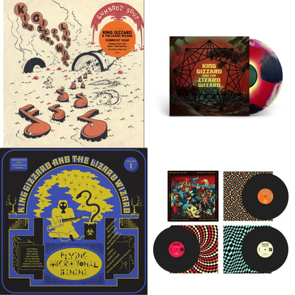 Live In Brussels '19 (Fuzz Club Official Bootleg) & Gumboot Soup & Nonagon Infinity (Yellow/Red/Black LP Vinyl) & Flying Microtonal Banana (Randomly Colored Recycled LP Vinyl)