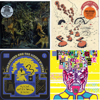 This is a 4 LP Vinyl SKU bundle.
1.This LP Vinyl is brand new.Format: LP VinylMusic Style: SurfThis item's title is: Teenage Gizzard (Fuzz Club Official Bootleg) (Deluxe Edition)Artist: King Gizzard & The Lizard WizardLabel: FUZZ CLUBBarcode: 5060467887199Release Date: 5/28/2021
2.