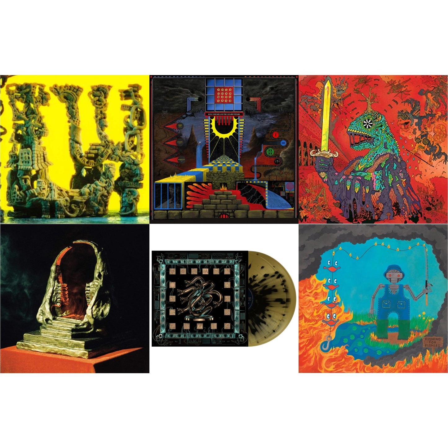 This is a 6 LP Vinyl SKU bundle.
1.This LP Vinyl is brand new.Format: LP VinylMusic Style: Psychedelic RockThis item's title is: L.W.Artist: King Gizzard & The Lizard WizardLabel: KGLWBarcode: 842812139918Release Date: 5/28/2021
2.This LP Vinyl is brand new.
