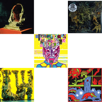 Live In Paris '19 (Fuzz Club Official Bootleg) & Teenage Gizzard (Fuzz Club Official Bootleg) (Deluxe Edition) & L.W. & Murder Of The Universe (Transparent Green W/Mustard Yelow Splatter LP Vinyl) & Infest The Rats' Nest (Red/Black LP Vinyl)