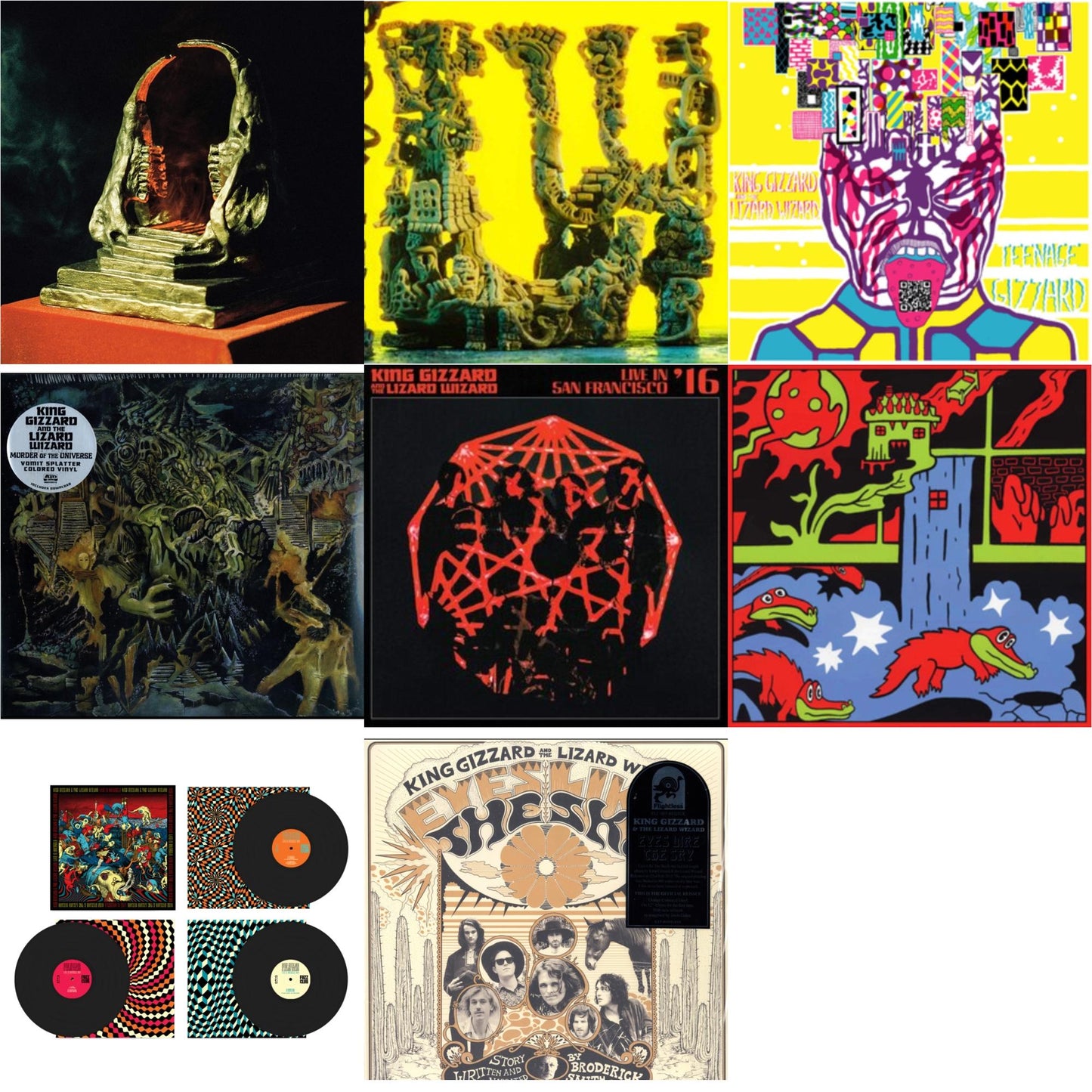 This is a 8 LP Vinyl SKU bundle.
1.This LP Vinyl is brand new.Format: LP VinylThis item's title is: Live In Brussels '19 (Fuzz Club Official Bootleg)Artist: King Gizzard & The Lizard WizardLabel: FUZZ CLUBBarcode: 5060467887106Release Date: 1/10/2025
2.This LP Vinyl is brand new.