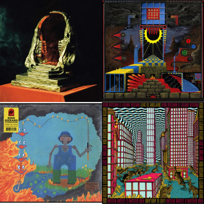 This is a 4 LP Vinyl SKU bundle.
1.This LP Vinyl is brand new.Format: LP VinylMusic Style: Heavy MetalThis item's title is: Infest The Rats' Nest (Red/Black LP Vinyl)Artist: King Gizzard & The Lizard WizardLabel: ATO RECORDSBarcode: 880882367213Release Date: 8/16/2019
2.