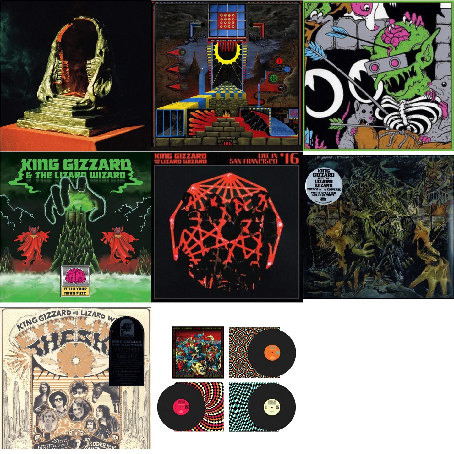 This is a 8 LP Vinyl SKU bundle.
1.This LP Vinyl is brand new.Format: LP VinylThis item's title is: Live In Brussels '19 (Fuzz Club Official Bootleg)Artist: King Gizzard & The Lizard WizardLabel: FUZZ CLUBBarcode: 5060467887106Release Date: 1/10/2025
2.This LP Vinyl is brand new.
