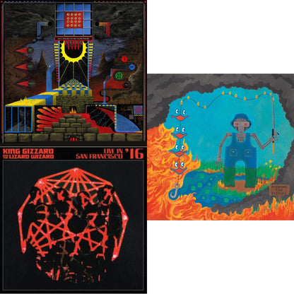 Polygondwanaland & Live In San Francisco '16 (Deluxe/2LP/Fog/Sunburst Vinyl) & Fishing For Fishies (Oil Spill Edition LP Vinyl)