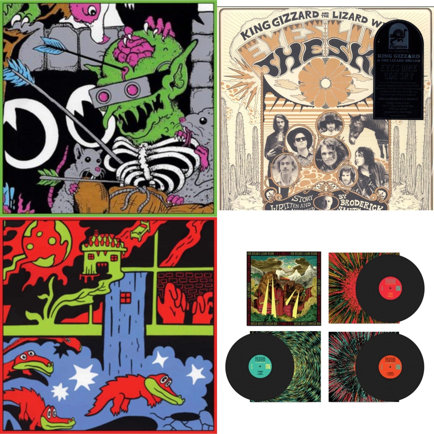 This is a 4 LP Vinyl SKU bundle.
1.This LP Vinyl is brand new.Format: LP VinylThis item's title is: Live In Paris '19 (Fuzz Club Official Bootleg)Artist: King Gizzard & The Lizard WizardLabel: FUZZ CLUBBarcode: 5060467887120Release Date: 5/28/2021
2.This LP Vinyl is brand new.