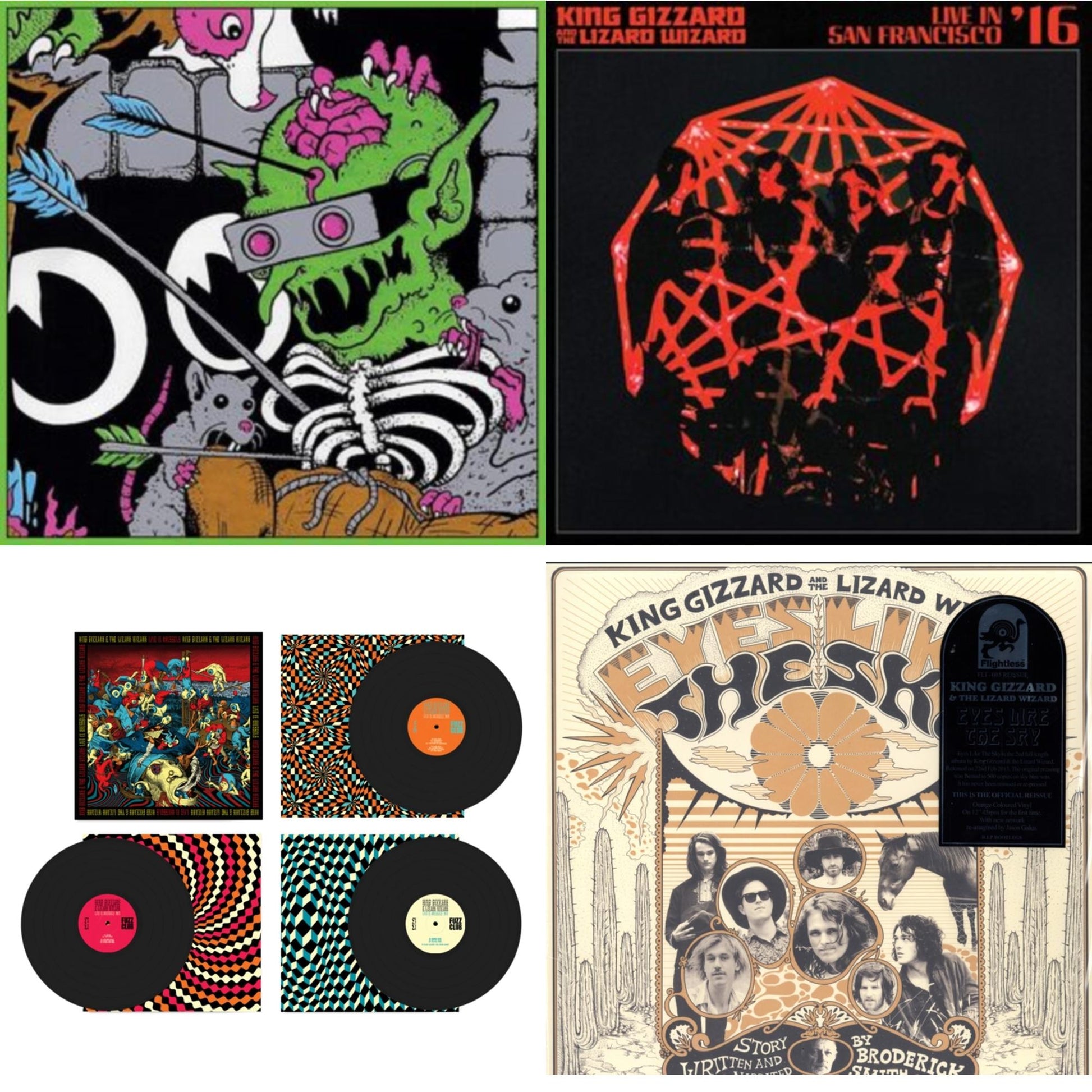 This is a 4 LP Vinyl SKU bundle.
1.This LP Vinyl is brand new.Format: LP VinylThis item's title is: Live In Brussels '19 (Fuzz Club Official Bootleg)Artist: King Gizzard & The Lizard WizardLabel: FUZZ CLUBBarcode: 5060467887106Release Date: 1/10/2025
2.This LP Vinyl is brand new.