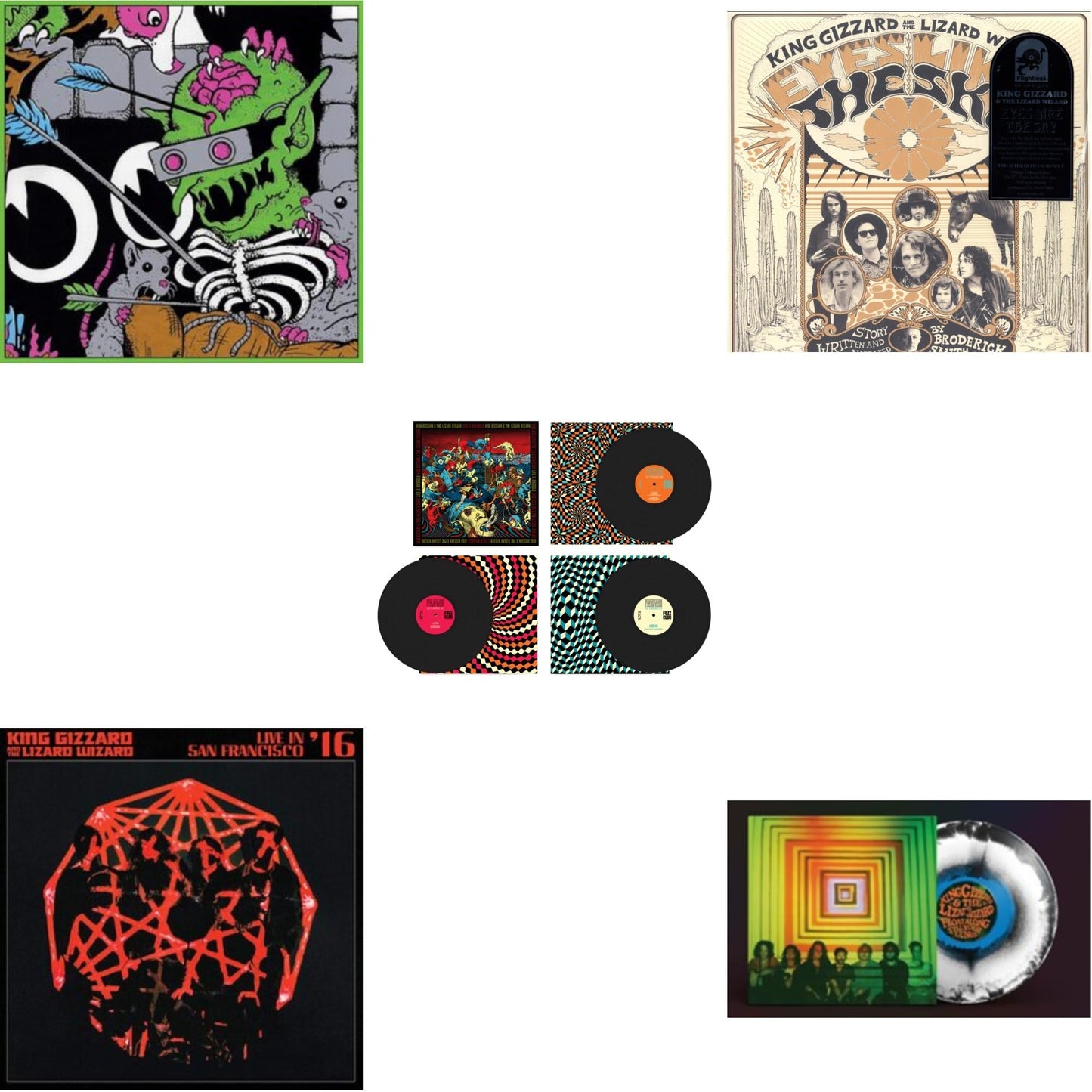 This is a 5 LP Vinyl SKU bundle.
1.This LP Vinyl is brand new.Format: LP VinylThis item's title is: Live In Brussels '19 (Fuzz Club Official Bootleg)Artist: King Gizzard & The Lizard WizardLabel: FUZZ CLUBBarcode: 5060467887106Release Date: 1/10/2025
2.This LP Vinyl is brand new.