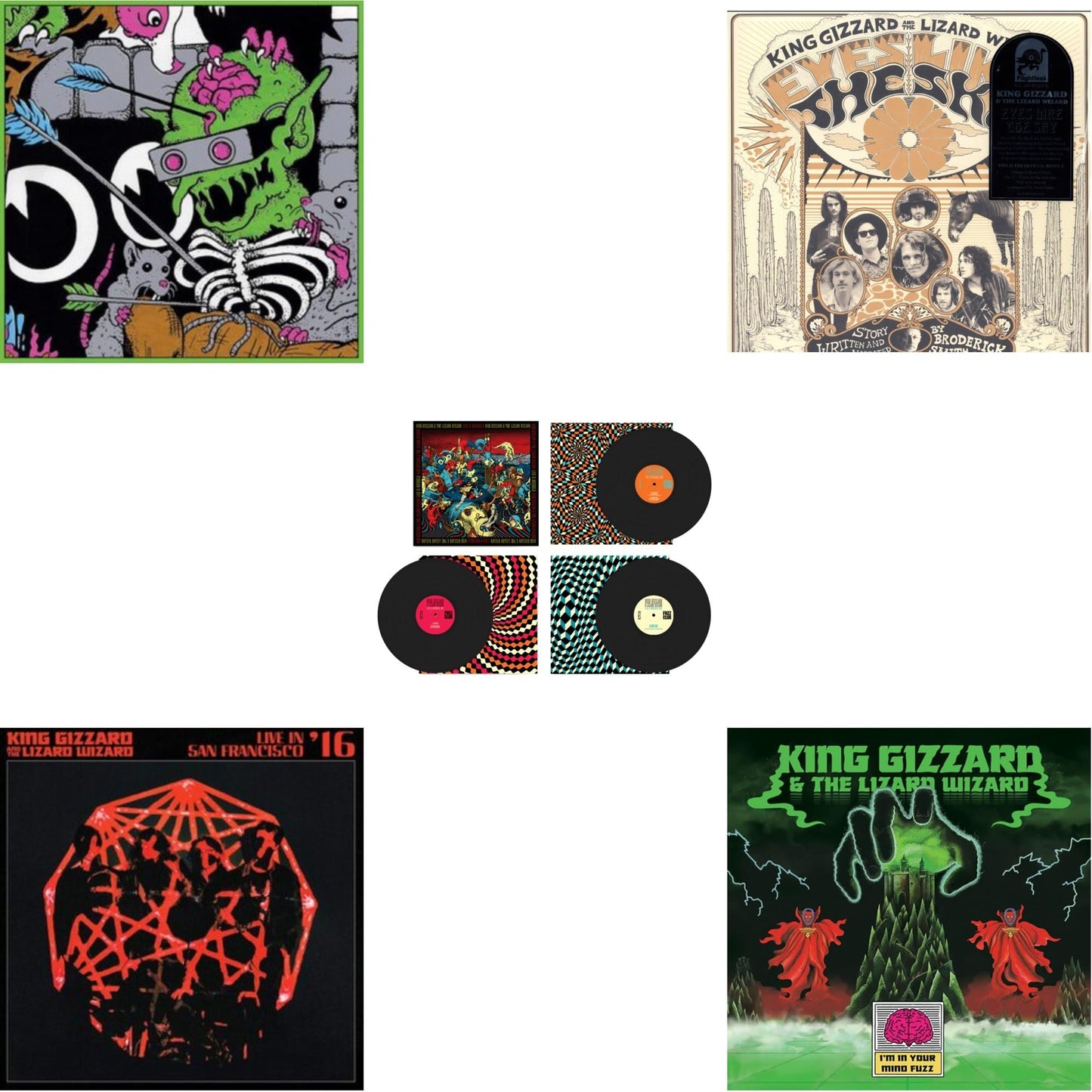 This is a 5 LP Vinyl SKU bundle.
1.This LP Vinyl is brand new.Format: LP VinylThis item's title is: Live In Brussels '19 (Fuzz Club Official Bootleg)Artist: King Gizzard & The Lizard WizardLabel: FUZZ CLUBBarcode: 5060467887106Release Date: 1/10/2025
2.This LP Vinyl is brand new.