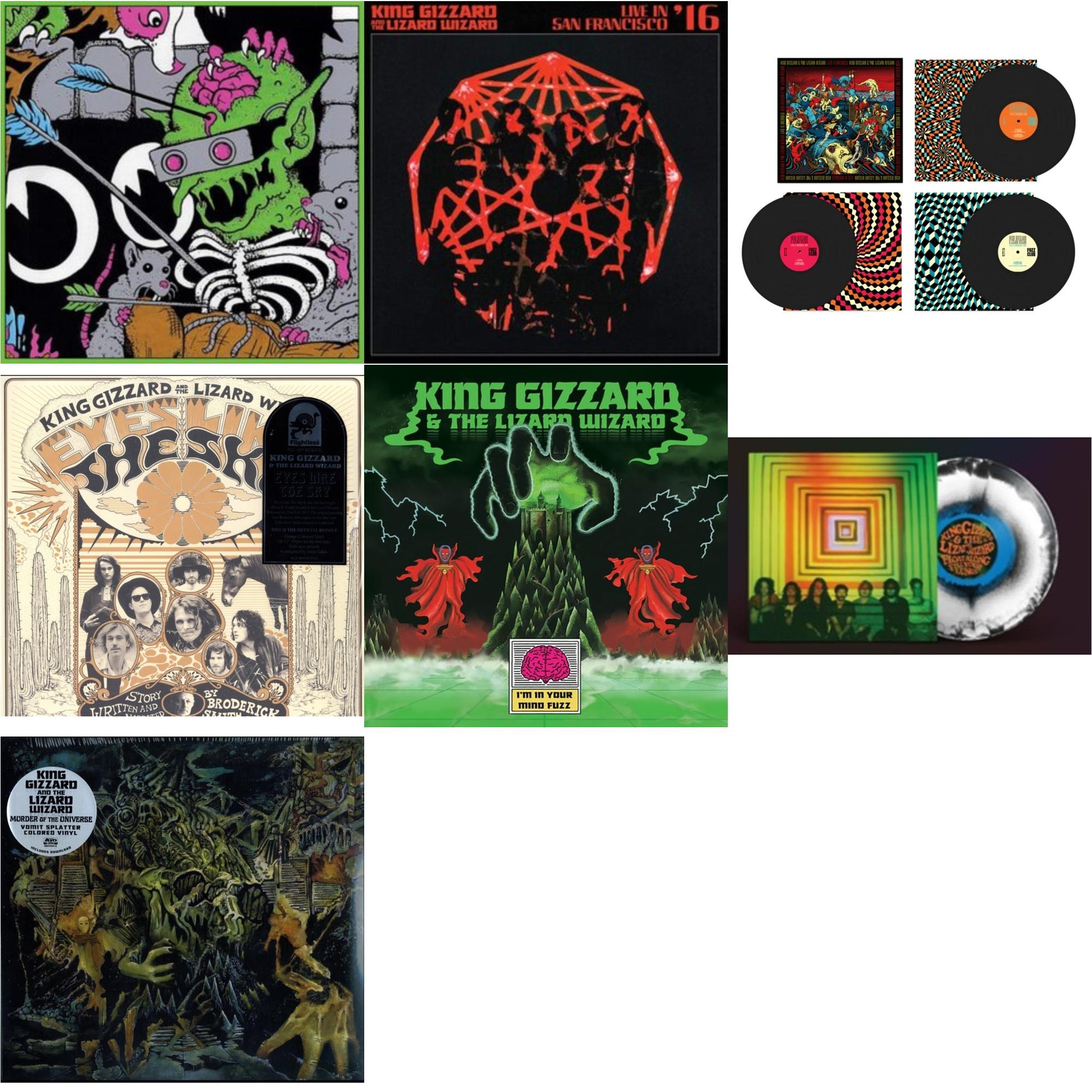 This is a 7 LP Vinyl SKU bundle.
1.This LP Vinyl is brand new.Format: LP VinylThis item's title is: Live In Brussels '19 (Fuzz Club Official Bootleg)Artist: King Gizzard & The Lizard WizardLabel: FUZZ CLUBBarcode: 5060467887106Release Date: 1/10/2025
2.This LP Vinyl is brand new.