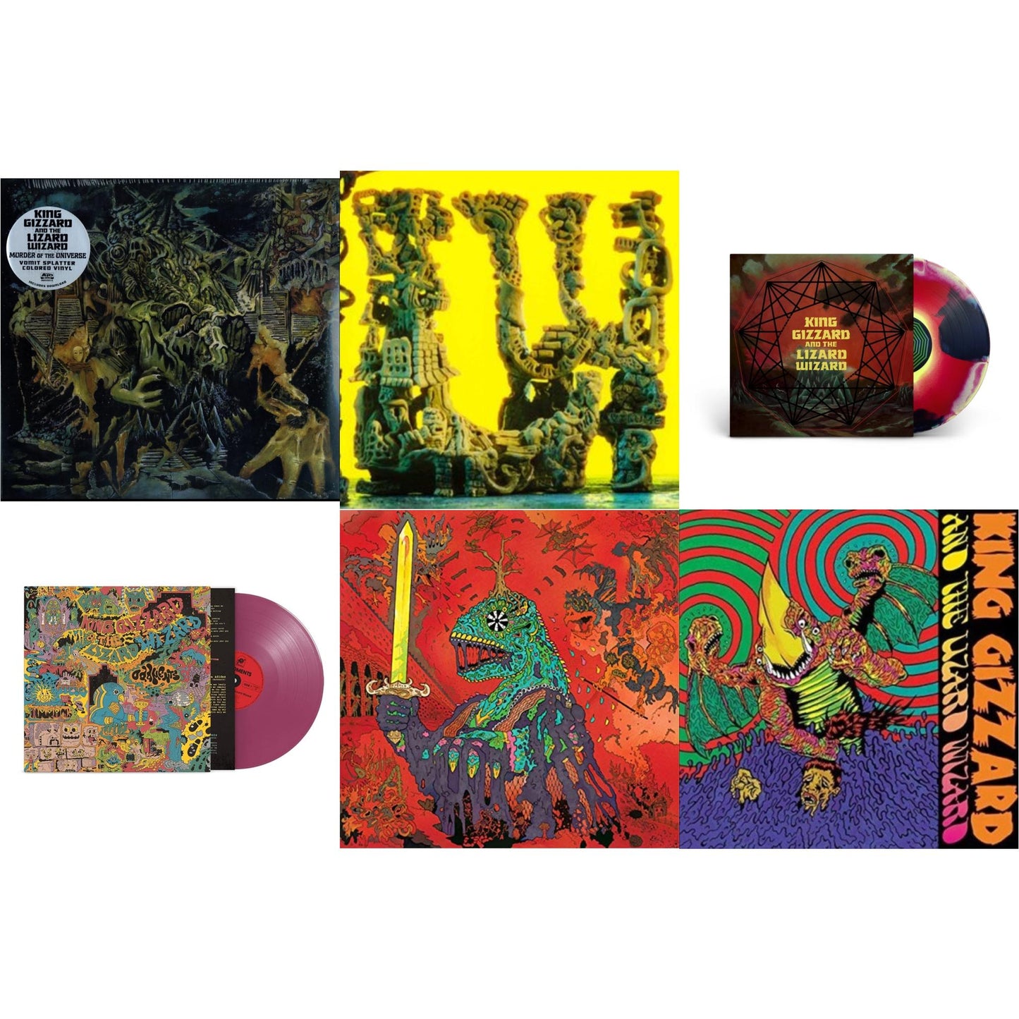 This is a 6 LP Vinyl SKU bundle.
1.This LP Vinyl is brand new.Format: LP VinylMusic Style: Psychedelic RockThis item's title is: L.W.Artist: King Gizzard & The Lizard WizardLabel: KGLWBarcode: 842812139918Release Date: 5/28/2021
2.This LP Vinyl is brand new.