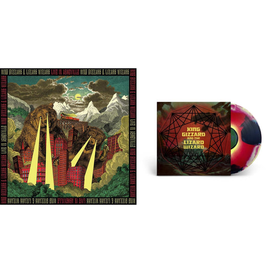 Live In Asheville '19 (Fuzz Club Official Bootleg) & Nonagon Infinity (Yellow/Red/Black LP Vinyl)