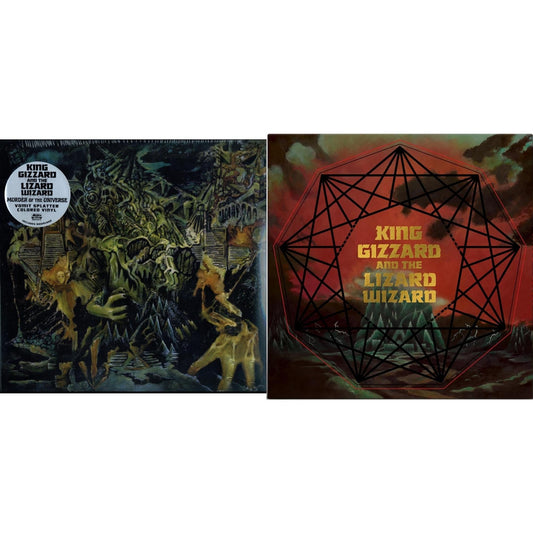 Murder Of The Universe (Transparent Green W/Mustard Yelow Splatter LP Vinyl) & Nonagon Infinity (Alien Warp Drive Edition) (2LP/Coloured Vinyl)