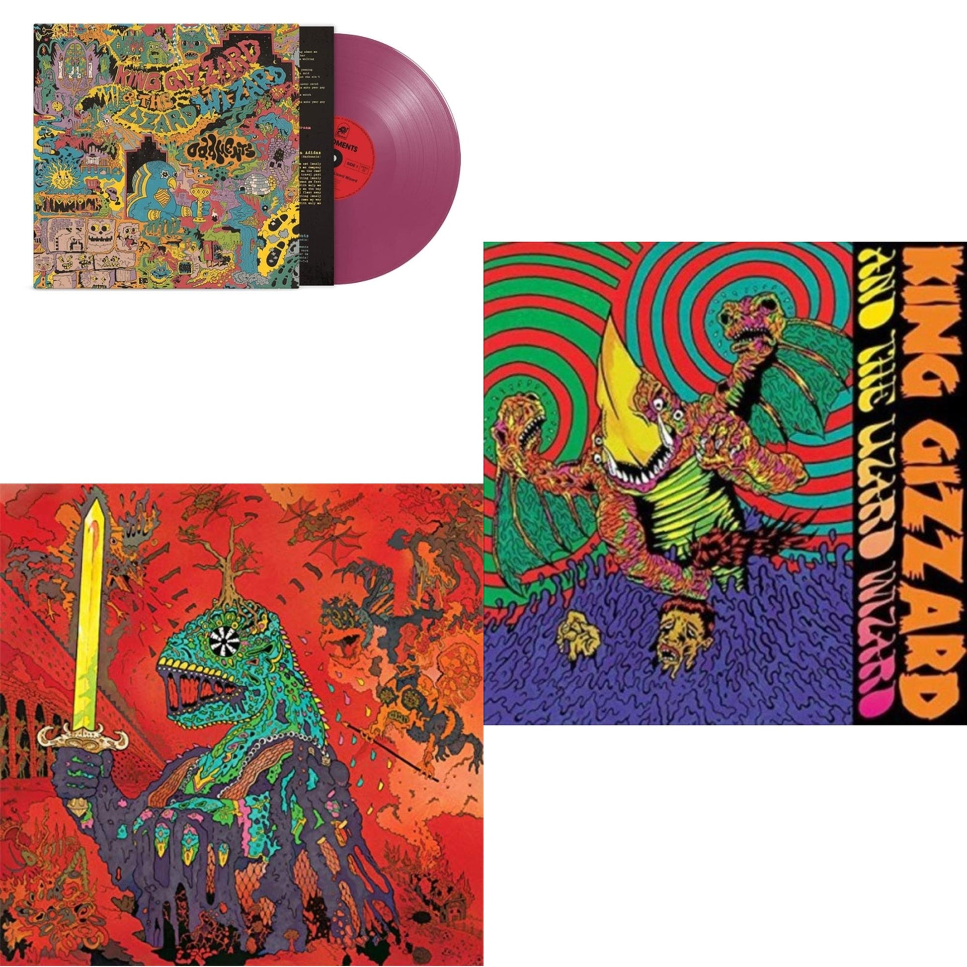 This is a 3 LP Vinyl SKU bundle.
1.This LP Vinyl is brand new.Format: LP VinylMusic Style: Garage RockThis item's title is: Willoughby's Beach (Tangerine LP Vinyl)Artist: King Gizzard & The Lizard WizardLabel: ATO RECORDSBarcode: 880882339319Release Date: 11/16/2018
2.