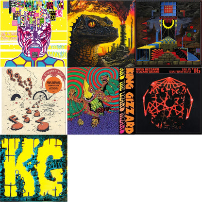 King Gizzard & The Lizard Wizard - Teenage Gizzard (Fuzz Club Official Bootleg) (Deluxe Edition) & Petrodragonic Apocalypse; Or Dawn Of Eternal Night: An Annihilation.. (Recycled Black Wax Vinyl/2LP) & Polygondwanaland & Gumboot Soup & Willoughby's