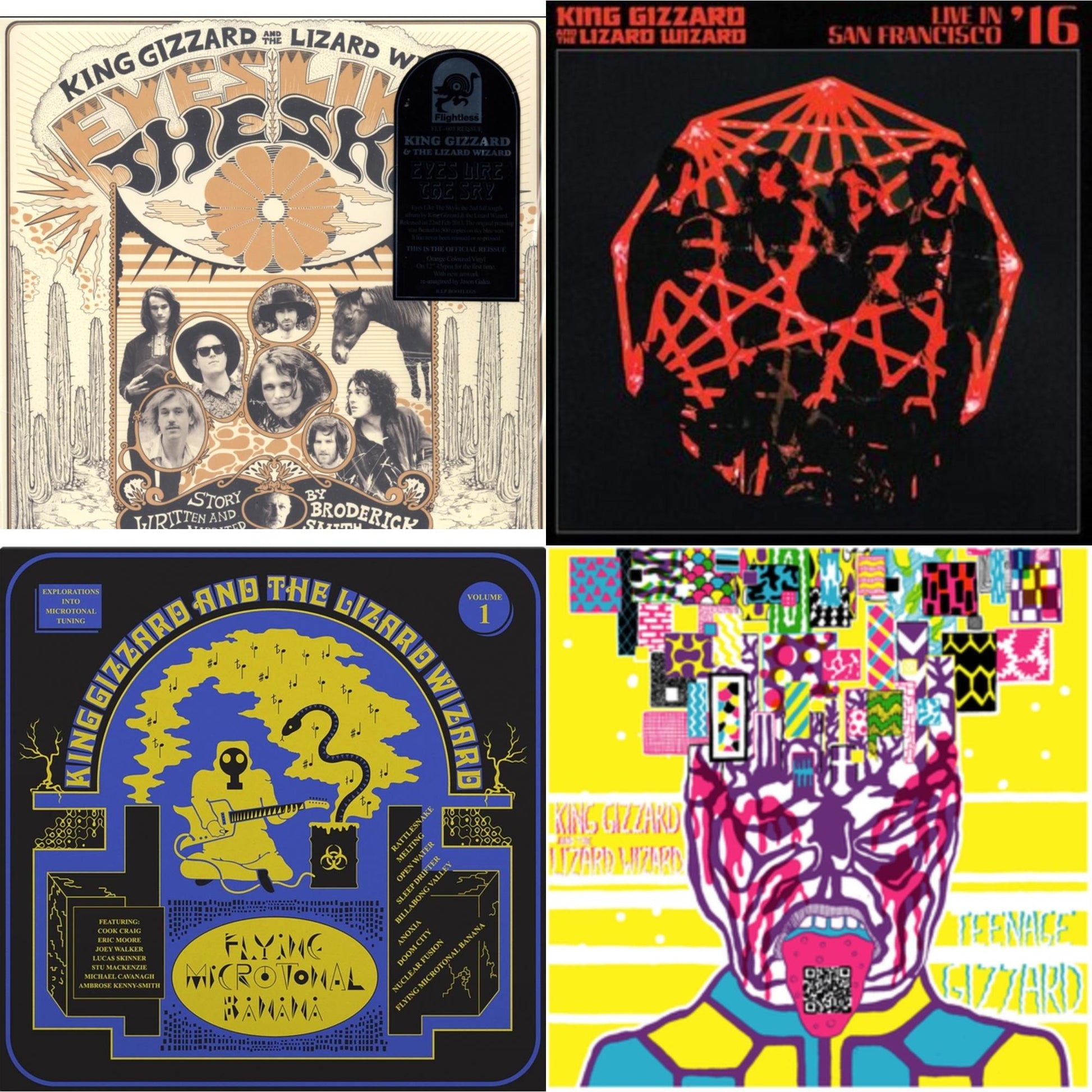 This is a 4 LP Vinyl SKU bundle.
1.This LP Vinyl is brand new.Format: LP VinylMusic Style: SurfThis item's title is: Teenage Gizzard (Fuzz Club Official Bootleg) (Deluxe Edition)Artist: King Gizzard & The Lizard WizardLabel: FUZZ CLUBBarcode: 5060467887199Release Date: 5/28/2021
2.