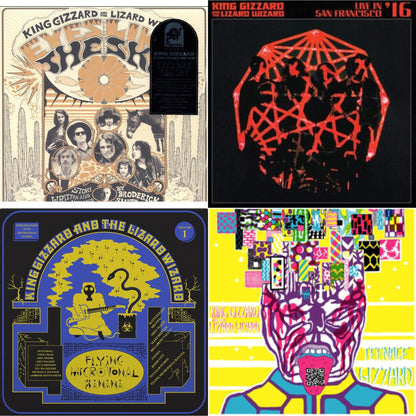 This is a 4 LP Vinyl SKU bundle.
1.This LP Vinyl is brand new.Format: LP VinylMusic Style: SurfThis item's title is: Teenage Gizzard (Fuzz Club Official Bootleg) (Deluxe Edition)Artist: King Gizzard & The Lizard WizardLabel: FUZZ CLUBBarcode: 5060467887199Release Date: 5/28/2021
2.