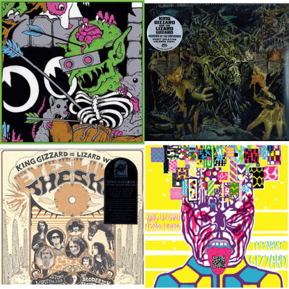 This is a 4 LP Vinyl SKU bundle.
1.This LP Vinyl is brand new.Format: LP VinylMusic Style: SurfThis item's title is: Teenage Gizzard (Fuzz Club Official Bootleg) (Deluxe Edition)Artist: King Gizzard & The Lizard WizardLabel: FUZZ CLUBBarcode: 5060467887199Release Date: 5/28/2021
2.