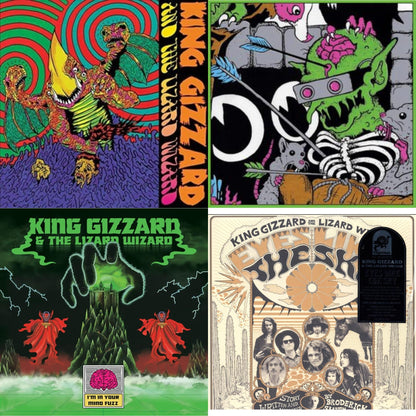 This is a 4 LP Vinyl SKU bundle.
1.This LP Vinyl is brand new.Format: LP VinylMusic Style: Garage RockThis item's title is: I'm In Your Mind FuzzArtist: King Gizzard & The Lizard WizardLabel: KGLWBarcode: 842812149726Release Date: 6/17/2022
2.This LP Vinyl is brand new.