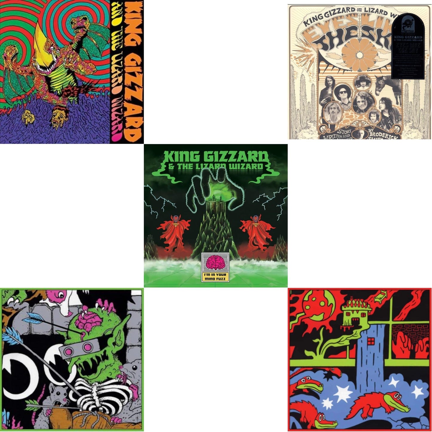 This is a 5 LP Vinyl SKU bundle.
1.This LP Vinyl is brand new.Format: LP VinylThis item's title is: Live In Paris '19 (Fuzz Club Official Bootleg)Artist: King Gizzard & The Lizard WizardLabel: FUZZ CLUBBarcode: 5060467887120Release Date: 5/28/2021
2.This LP Vinyl is brand new.
