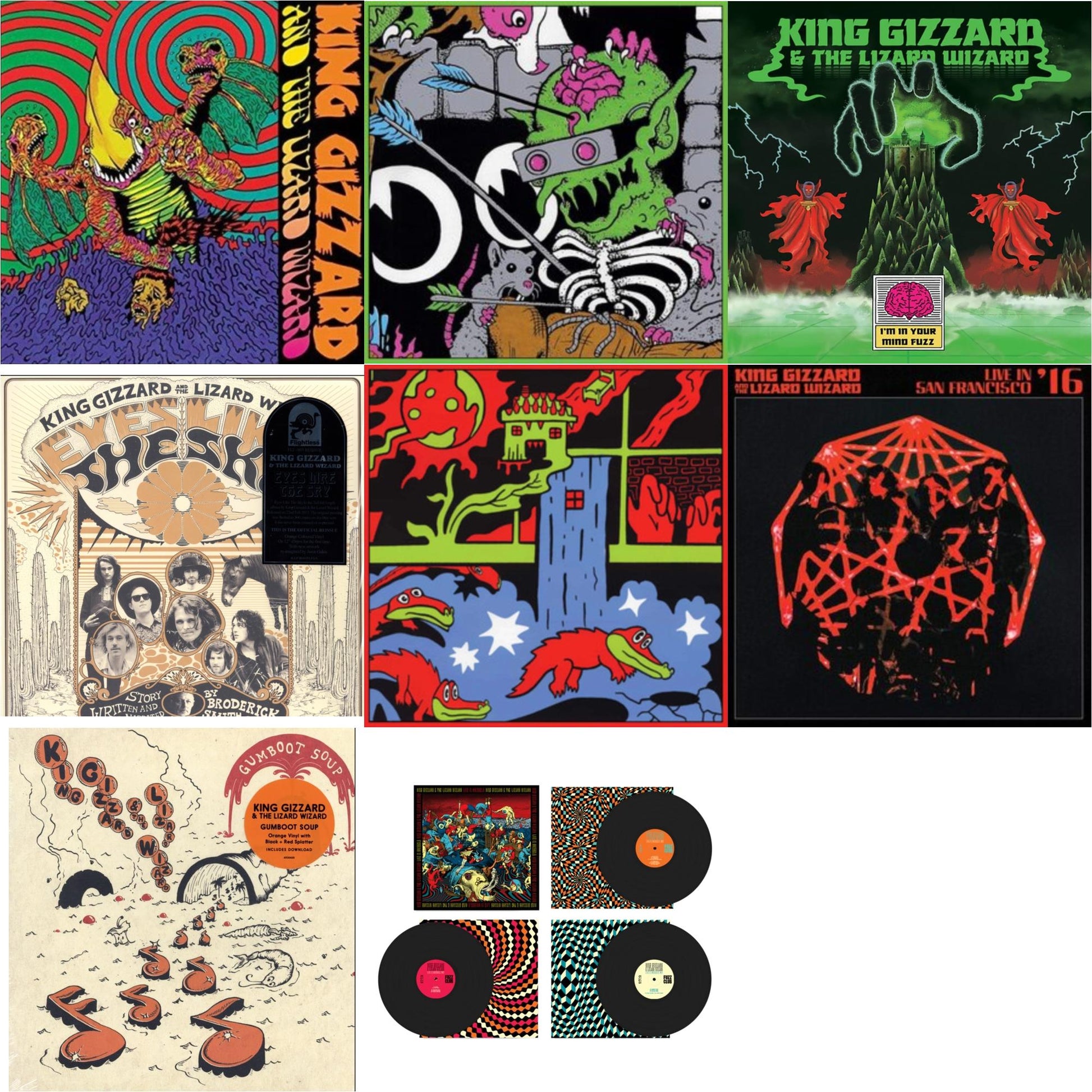 This is a 8 LP Vinyl SKU bundle.
1.This LP Vinyl is brand new.Format: LP VinylThis item's title is: Live In Brussels '19 (Fuzz Club Official Bootleg)Artist: King Gizzard & The Lizard WizardLabel: FUZZ CLUBBarcode: 5060467887106Release Date: 1/10/2025
2.This LP Vinyl is brand new.