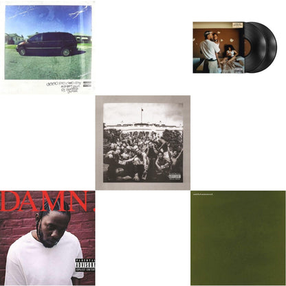 This is a 5 LP Vinyl SKU bundle.
1.This LP Vinyl is brand new.Format: LP VinylMusic Style: Post-PunkThis item's title is: Good Kid, M.A.A.D CityArtist: Kendrick LamarLabel: IGABarcode: 602537192267Release Date: 10/22/2012
2.This LP Vinyl is brand new.