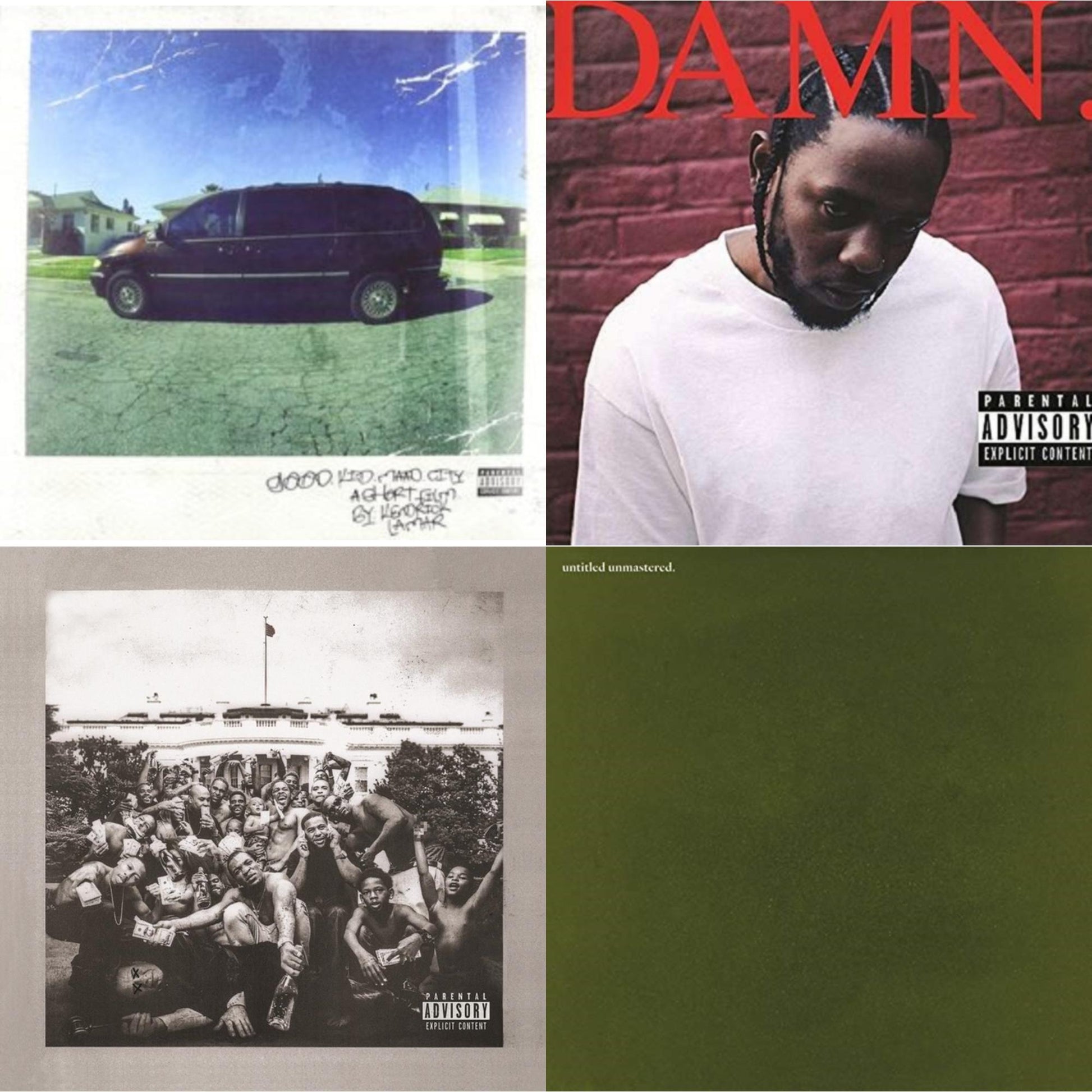 This is a 4 LP Vinyl SKU bundle.
1.This LP Vinyl is brand new.Format: LP VinylMusic Style: Post-PunkThis item's title is: Good Kid, M.A.A.D CityArtist: Kendrick LamarLabel: IGABarcode: 602537192267Release Date: 10/22/2012
2.This LP Vinyl is brand new.