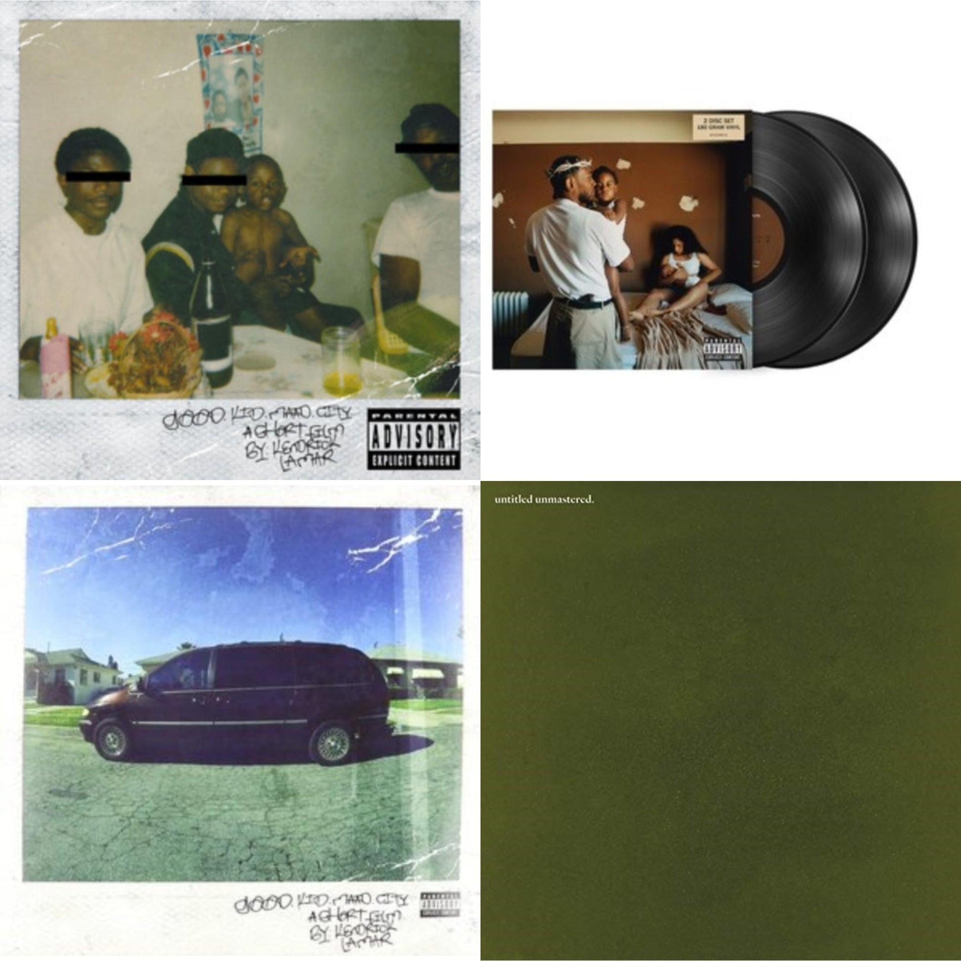This is a 4 LP Vinyl SKU bundle.
1.This LP Vinyl is brand new.Format: LP VinylMusic Style: ConsciousThis item's title is: Good Kid, M.A.A.