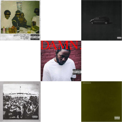 Kendrick Lamar - Good Kid, M.A.A.D City (X) (10Th Anniversary Edition) & Good Kid, M.A.A.D City (Remixes) & To Pimp A Butterfly & Untitled Unmastered (X) & Damn. - CD Bundle