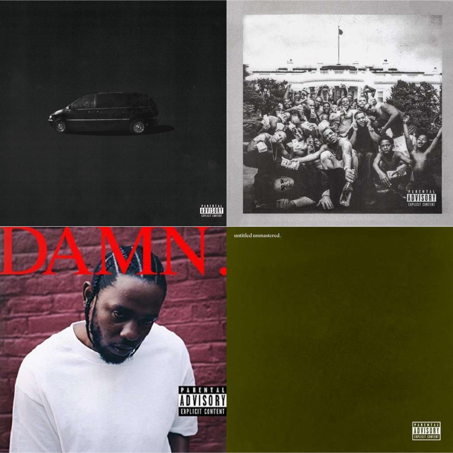 Good Kid, M.A.A.D City (X) (10Th Anniversary Edition) & To Pimp A Butterfly & Untitled Unmastered (X) & Damn.