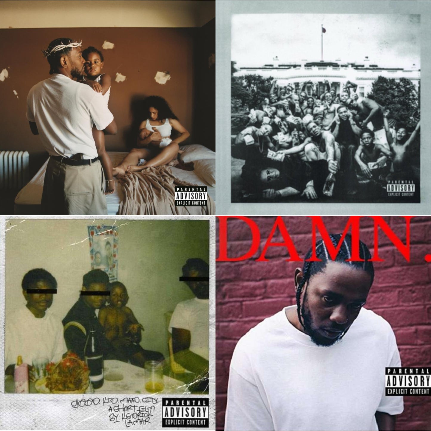 Mr. Morale & The Big Steppers (X) & Good Kid, M.A.A.D City (Remixes) & To Pimp A Butterfly & Damn.