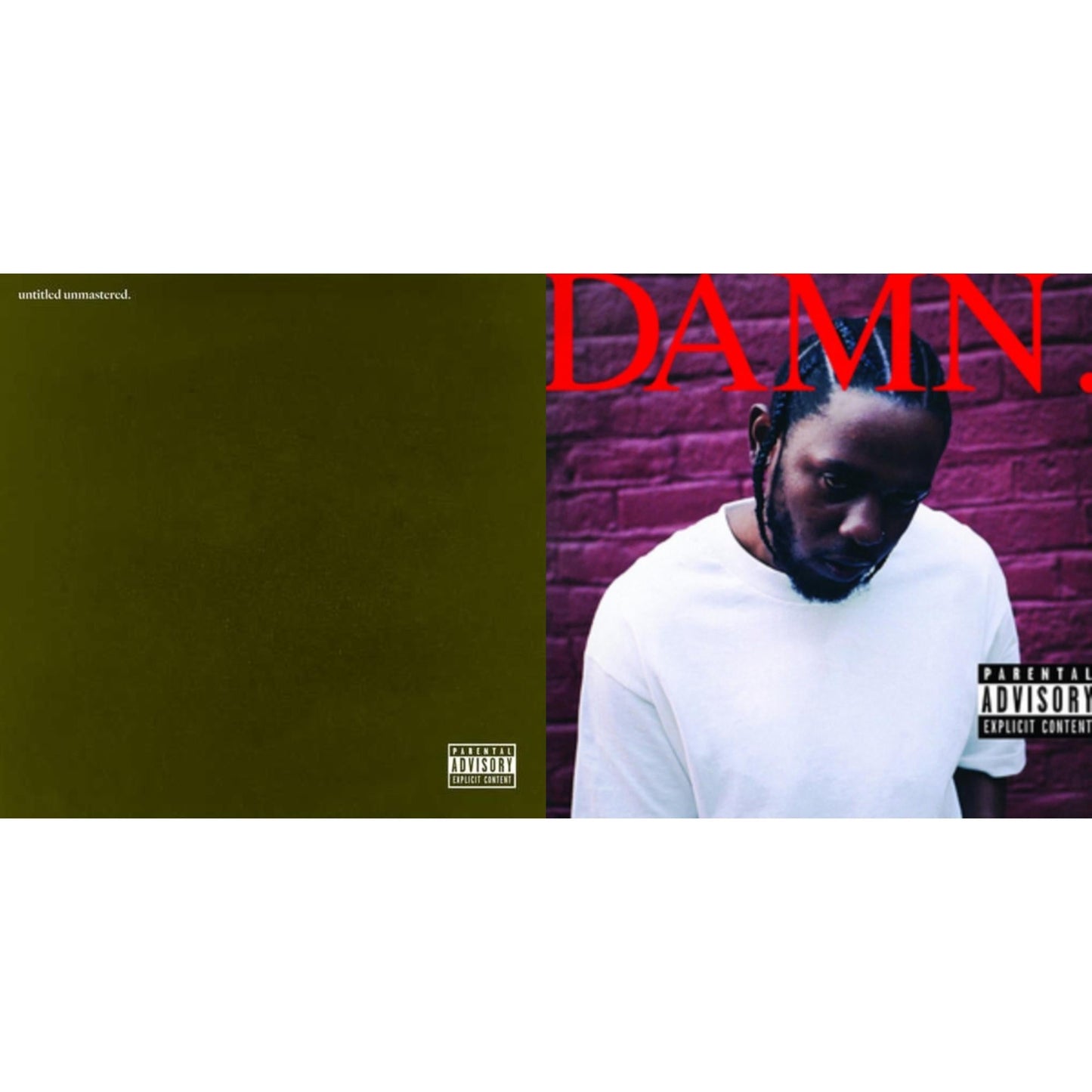 This is a 2 CD SKU bundle.
1.This CD is brand new.Format: CDMusic Style: FunkThis item's title is: Untitled Unmastered (X)Artist: Kendrick LamarLabel: INTERSCOPEBarcode: 602547854032Release Date: 3/11/2016
2.This CD is brand new.