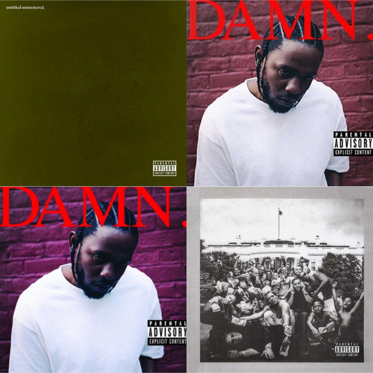 To Pimp A Butterfly & Untitled Unmastered (X) & Damn. & Damn. (Collectors Edition)