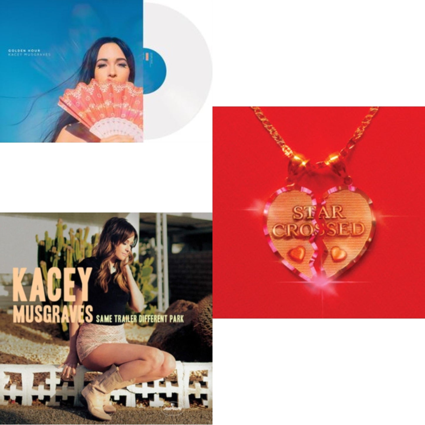 Star-Crossed (Sea Foam LP Vinyl) & Same Trailer Different Park & Golden Hour (LP)